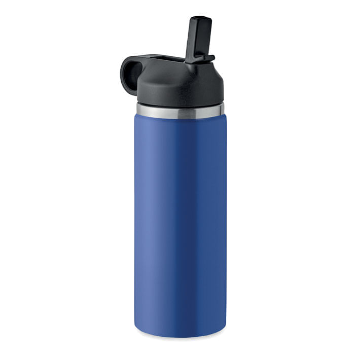 Sticla termos cu perete dublu 500 ml si capac cu pai Sticla cu perete dublu 500 ml