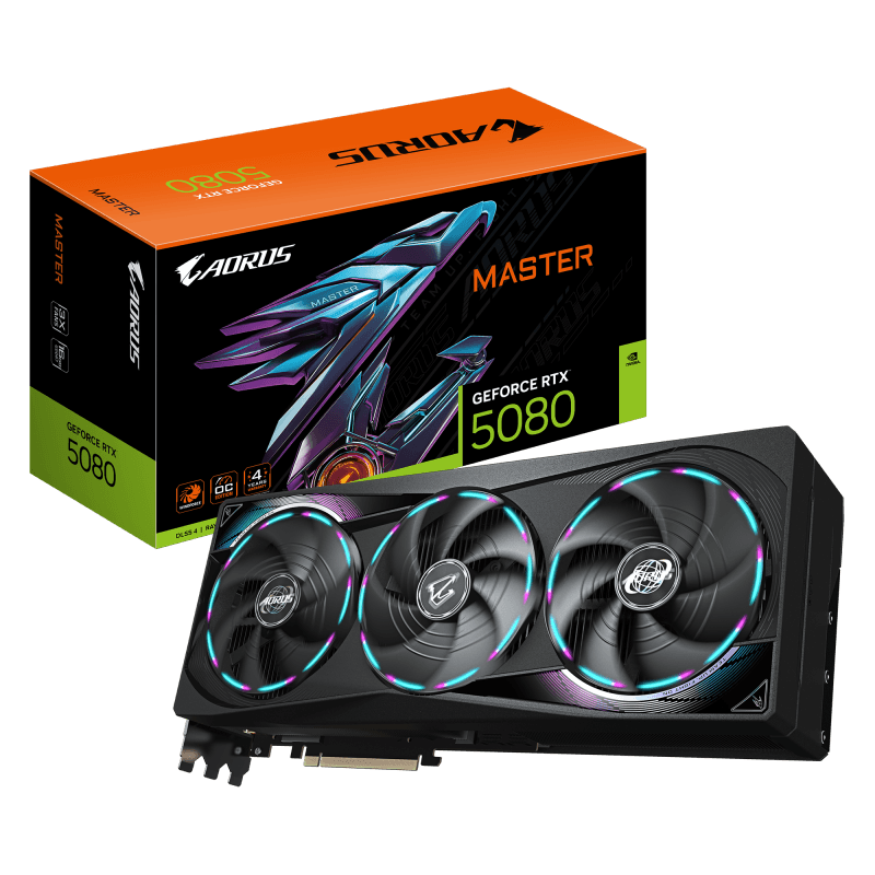 VGA GB AORUS GEFORCE RTX 5080 MASTER 16G VGA GB AORUS GEFORCE RTX 5080 MASTER 16G