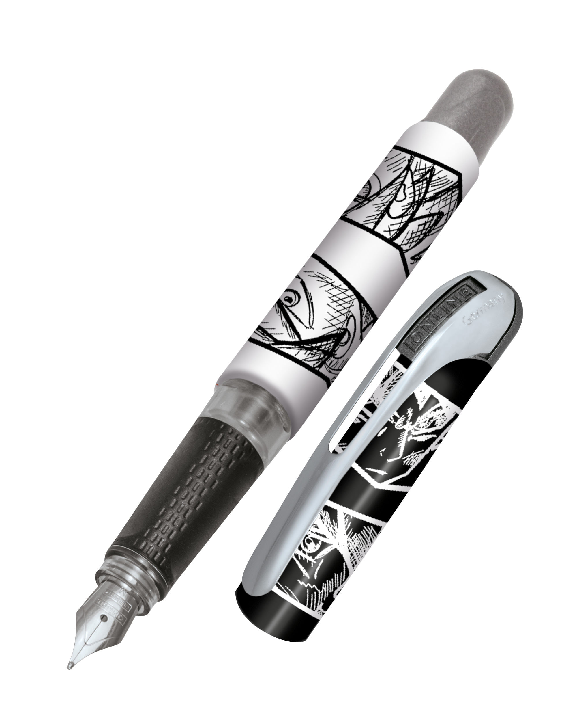 Stilou Online College II Manga penita din iridiu M cu capac