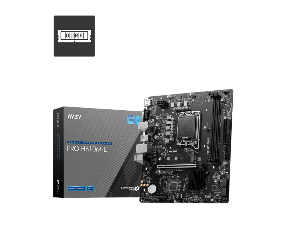 MB MSI PRO H610M-E DDR5 LGA 1700 MB MSI PRO H610M-E DDR5 LGA 1700