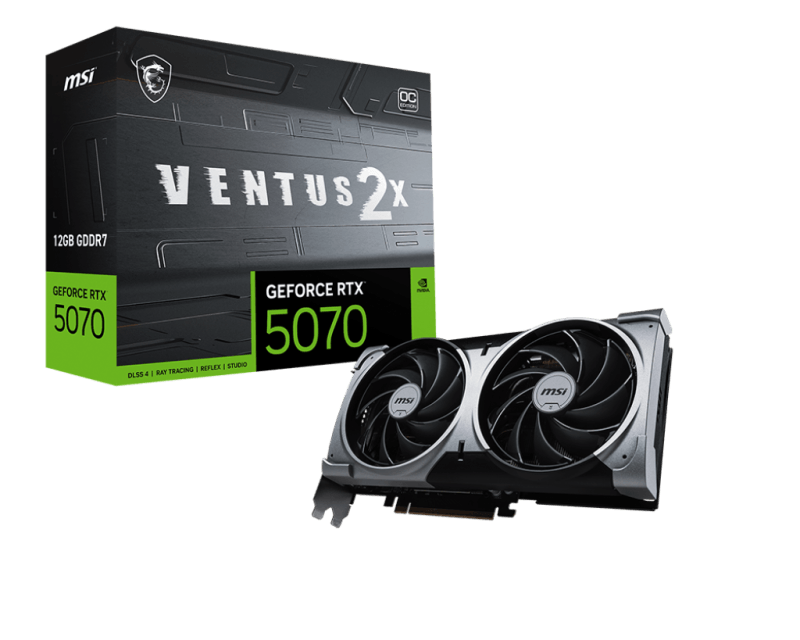 MSI GeForce RTX 5070 12G VENTUS 2X OC MSI GeForce RTX 5070 12G VENTUS 2X OC