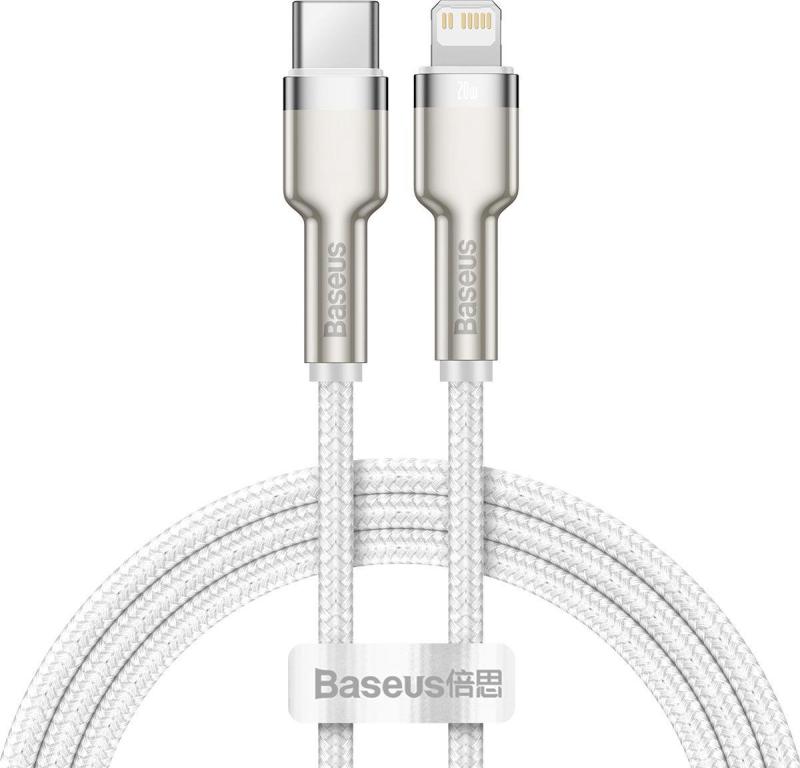 Cablu Baseus Type-C la Lightning 1m alb