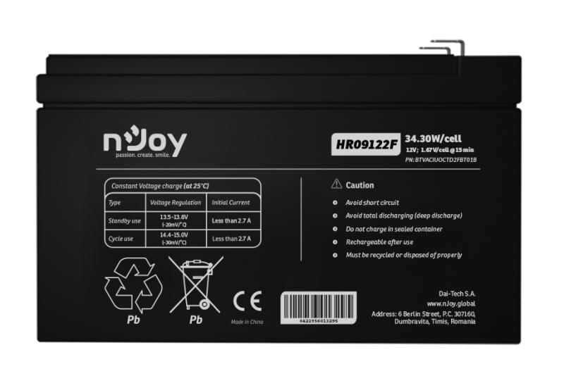 ACUMULATOR NJOY HR09122F 12V