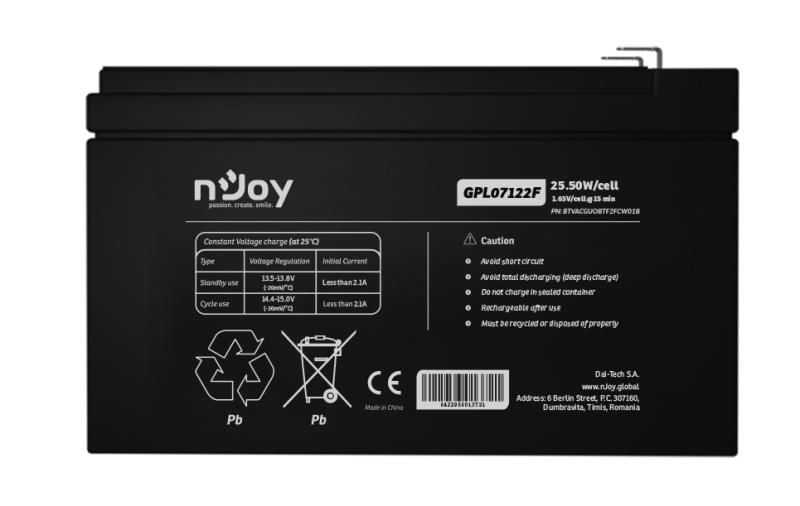 ACUMULATOR NJOY GPL07122F 12V