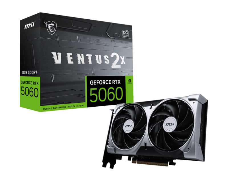 MSI GEFORCE RTX 5060 VENTUS 2X OC 8GB