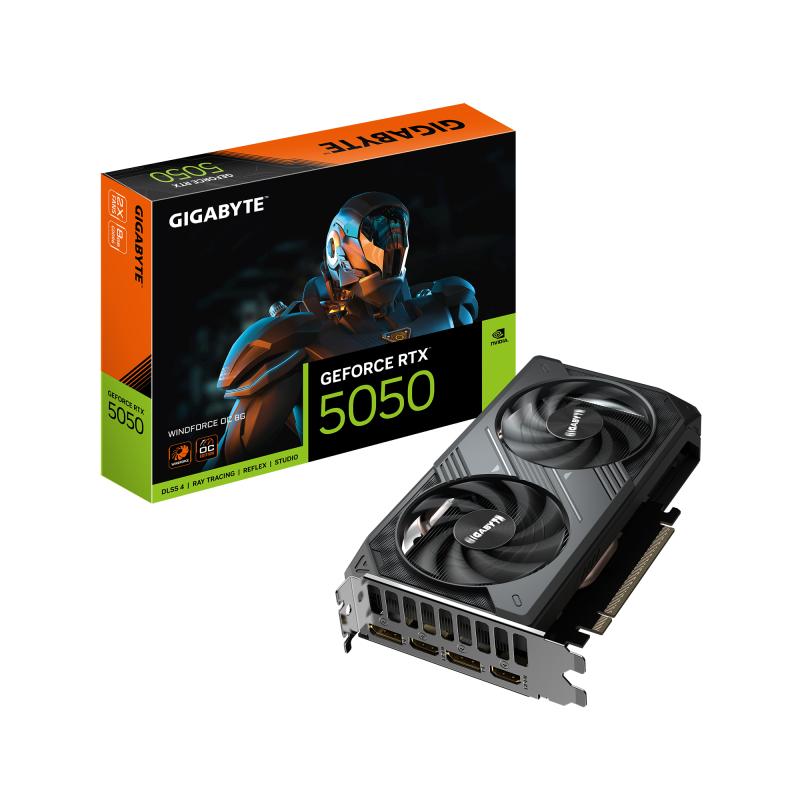 VGA GIGABYTE RTX 5050 WINDFORCE OC 8GB VGA GIGABYTE RTX 5050 WINDFORCE OC 8GB
