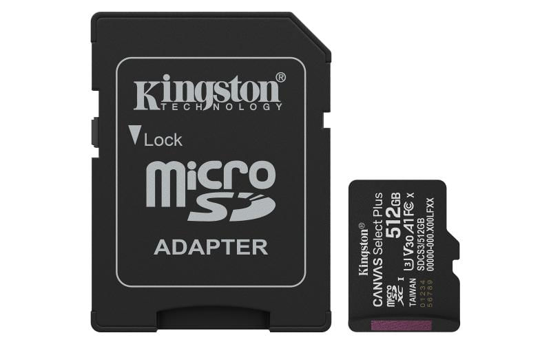 512GB microSDXC Canvas Select Plus Gen3