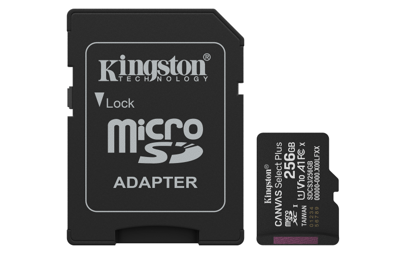 256GB microSDXC Canvas Select Plus Gen3