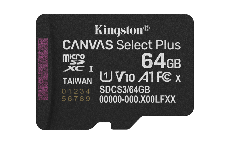 64GB micSDXC Canvas Select Plus Gen3 100