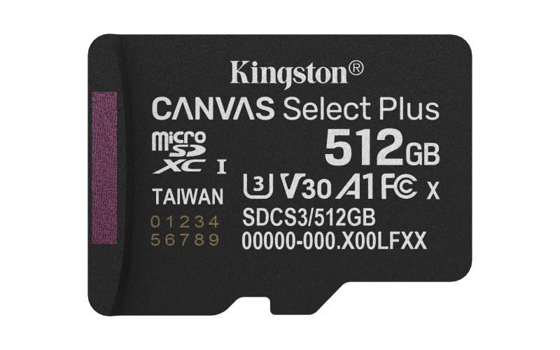 512GB micSDXC Canvas Select Plus Gen3 15
