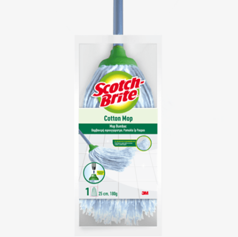 Mop Alb BBC 25CM Scotch-Brite Mop Alb BBC 180Ggr 25CM Scotch-Brite