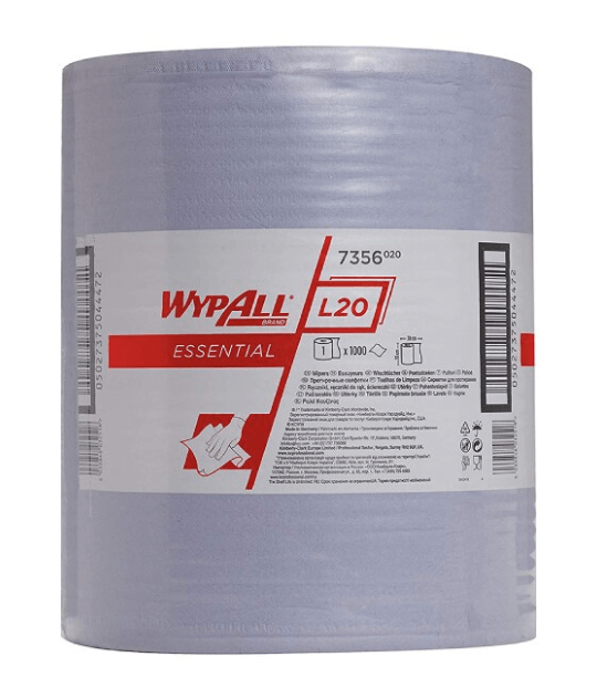 Lavete Wypall L20,  albastru, 1000 buc/rola LAVETE WYPALL L20 35X38 ALBASTRU 1000 BUC/ROLA