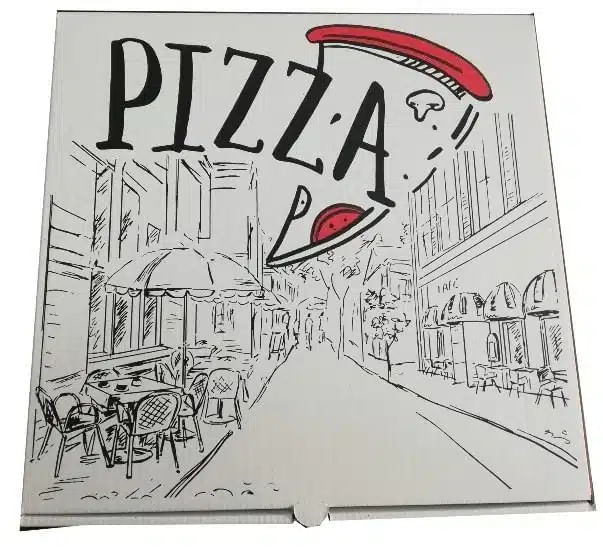 Cutie Pizza Urban 40 cm carton kraft  Set 50 buc