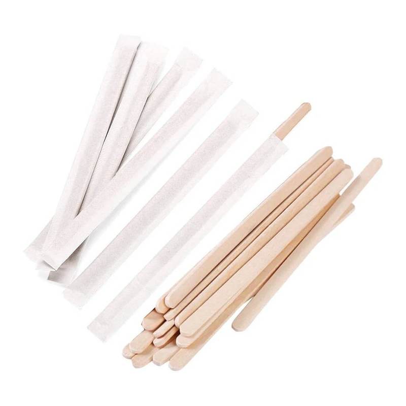 Palete lemn pentru cafea 11 cm ambalate individual  set 1000 buc