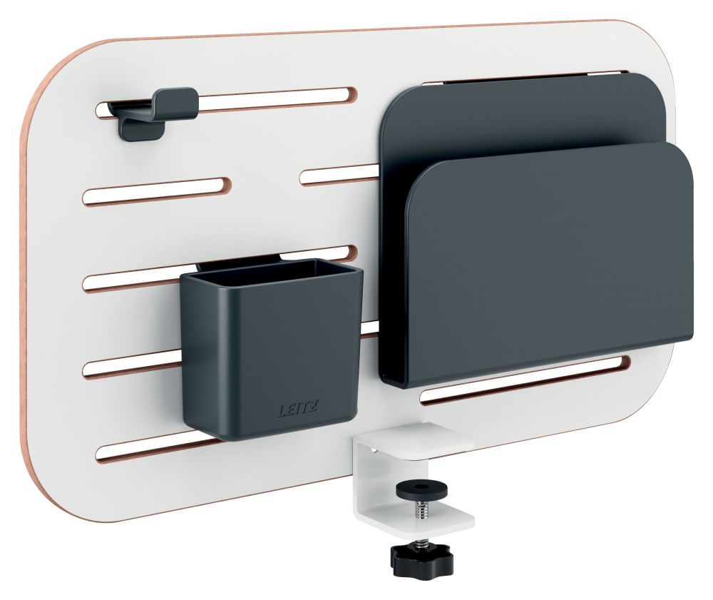 Kit organizator pentru birou Leitz cu 3 suporturi 42x25 cm Alb