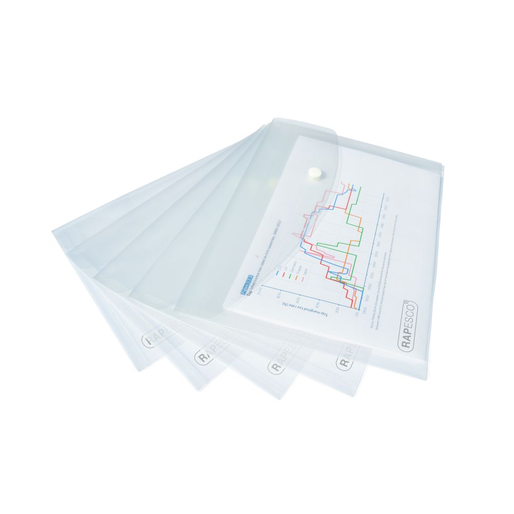 Mapa cu capsa A5 transparenta 25 buc/set