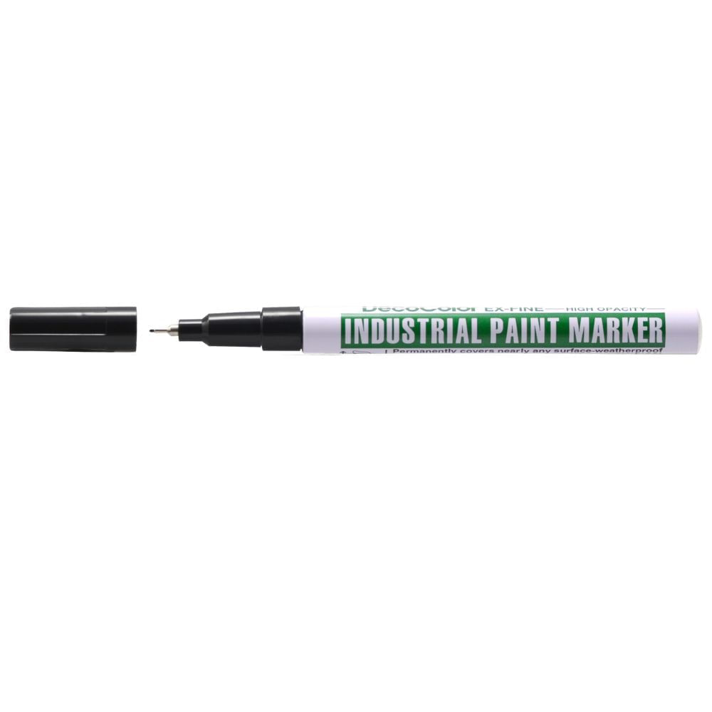 Marker cu vopsea Uchida 114 industrial varf extrafin 0.8 mm negru