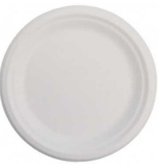 Farfurii albe plate din carton 20 buc/set