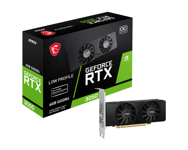 VGA MSI GeForce RTX 3050 LP 6G OC