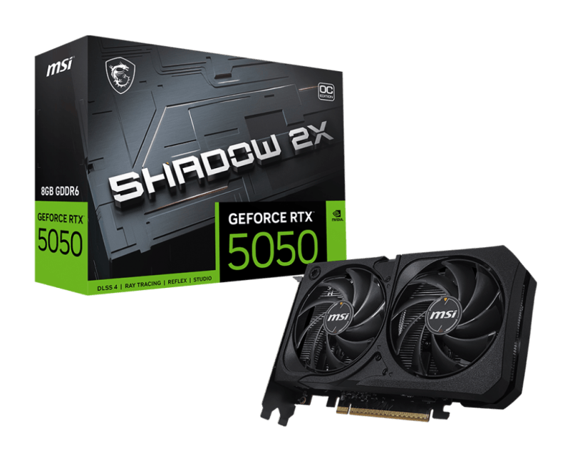 MSI GEFORCE RTX 5050 8G SHADOW 2X OC