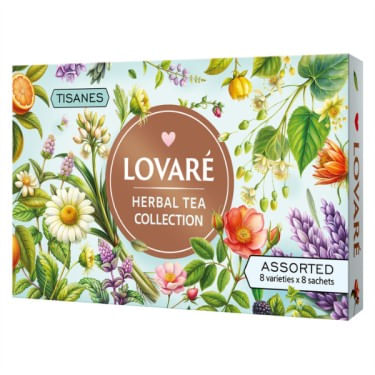 Colectie ceai Lovare Herbal 64 plicuri 8 arome 96 g