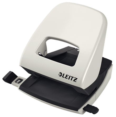 Perforator hartie 2 perforatii 30 coli metal Leitz series 5008 Perforator metalic Leitz NeXXt Series 5008 30 coli gri