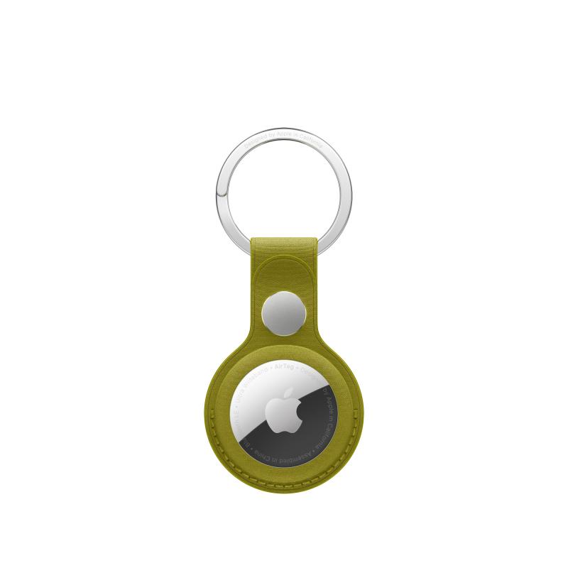 AIRTAG FINEWOVEN KEY RING CHARTREUSE-ZML