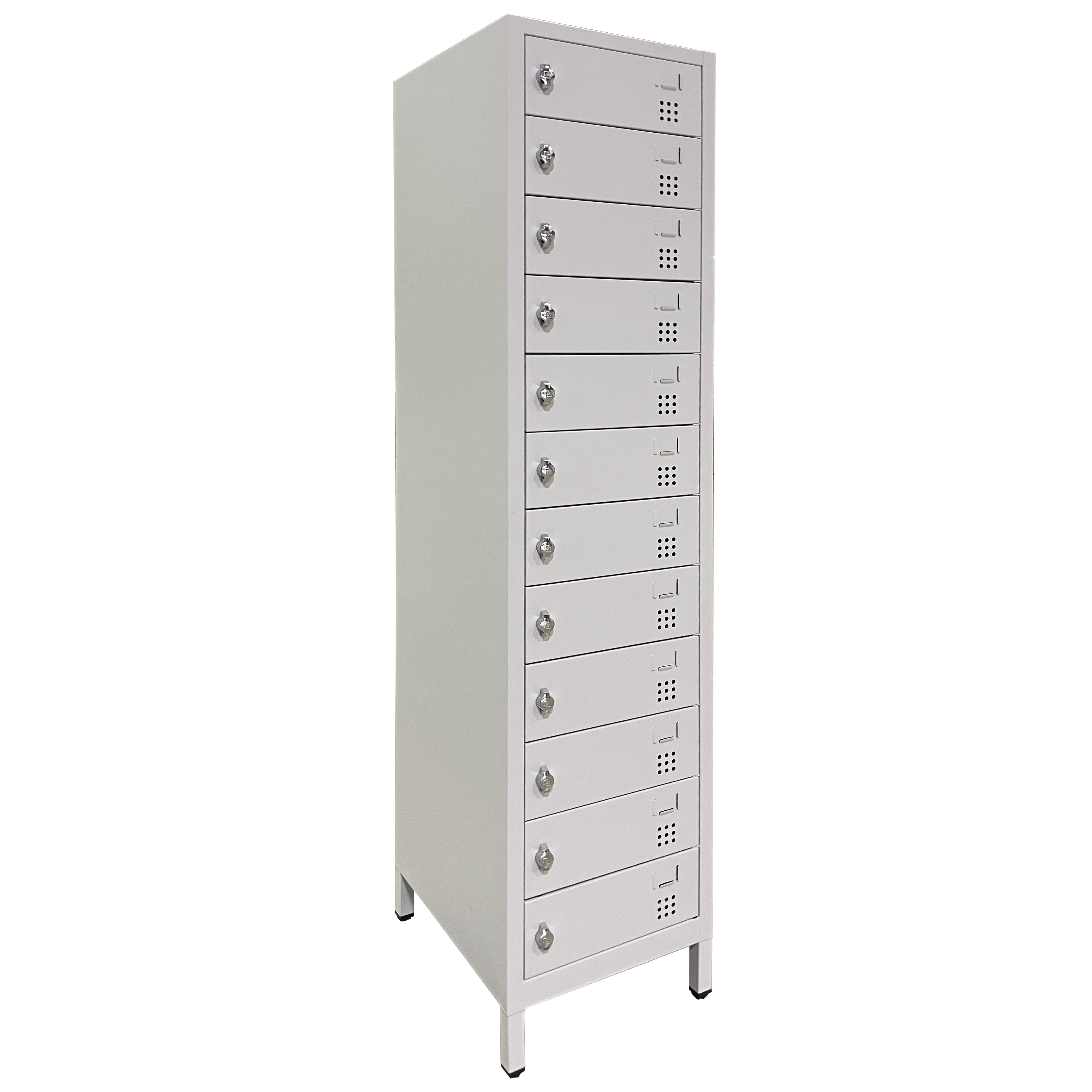 Dulap depozitare si incarcare laptopuri 12 compartimente cu prize lxLxH: 41.5x50x190 cm