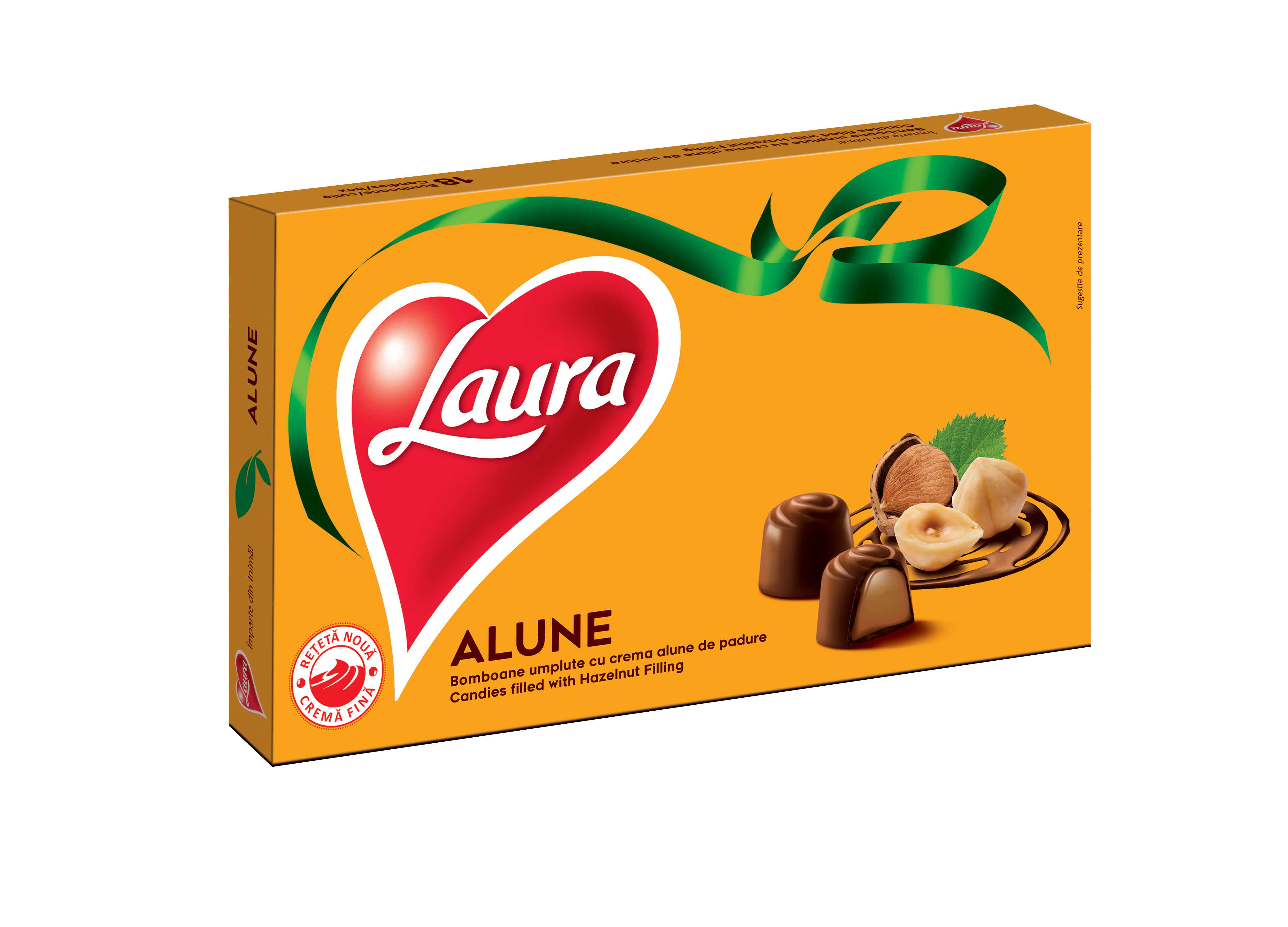 Bomboane de ciocolata Laura cu alune 138 g