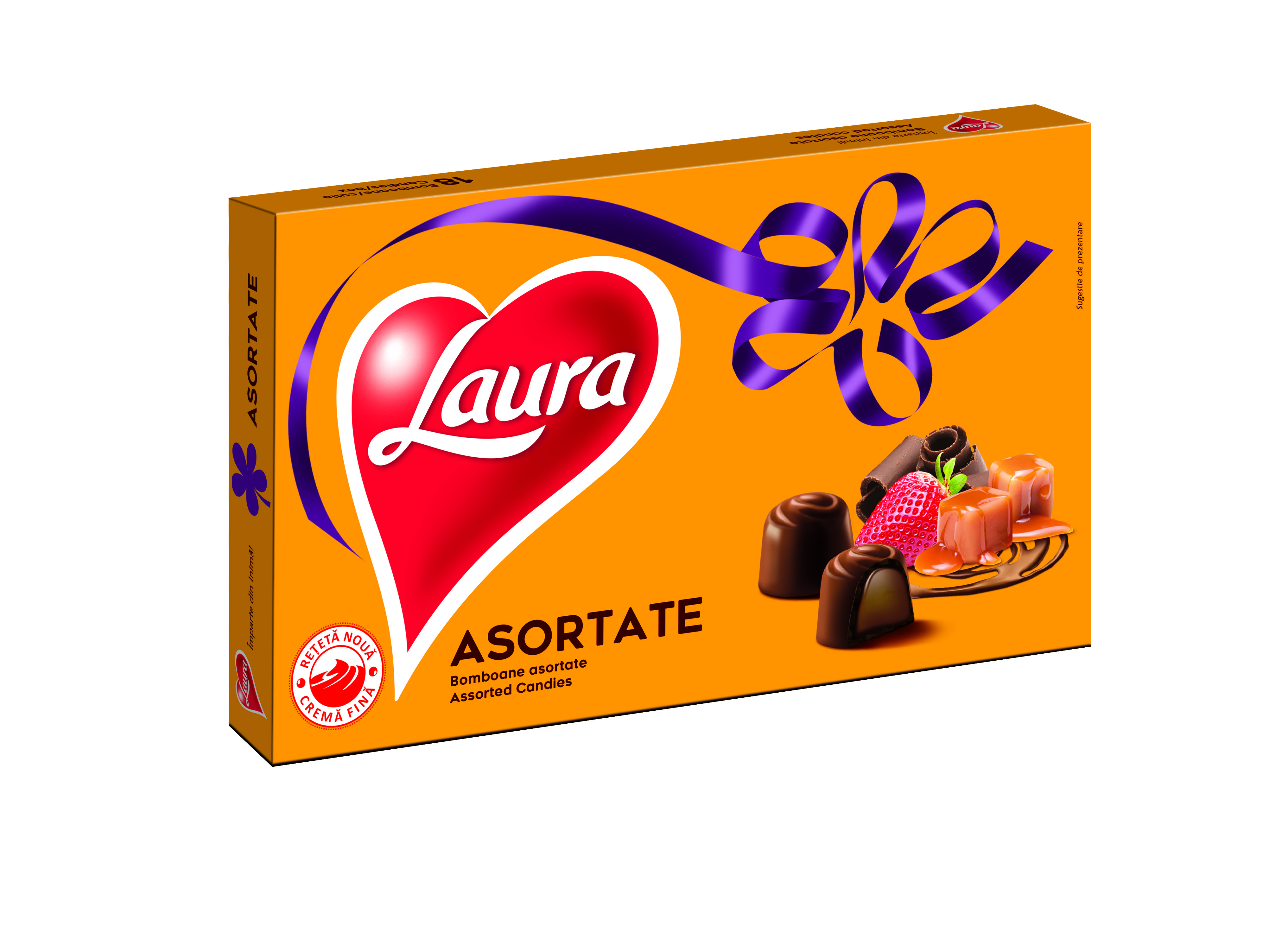 Bomboane de ciocolata Laura asortate 138 g