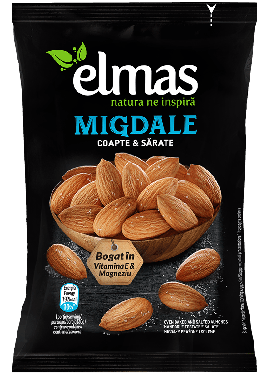 Migdale coapte sarate Elmas 60 g