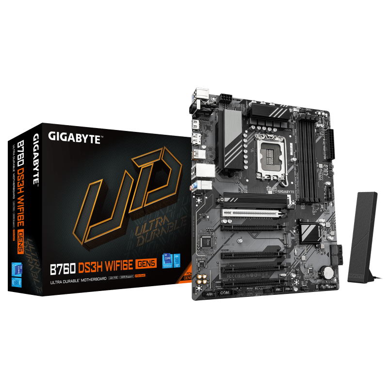 MB Gigabyte B760 DS3H WIFI6E GEN5 MB Gigabyte B760 DS3H WIFI6E GEN5