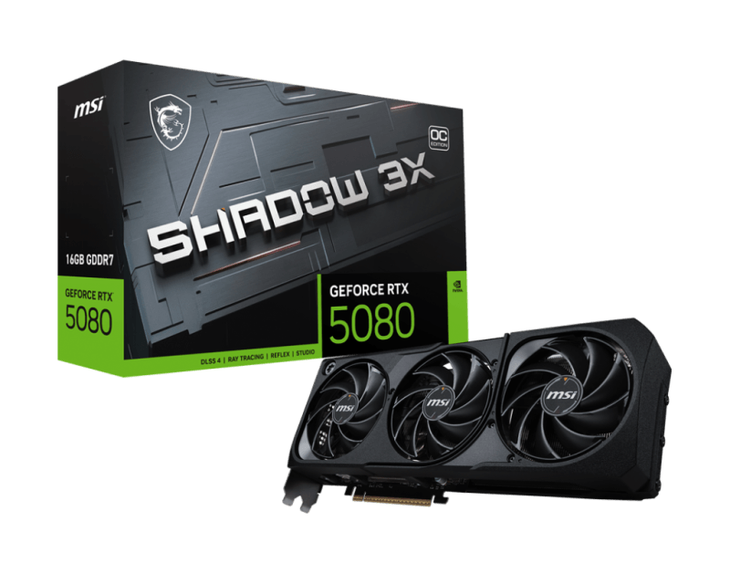 MSI GEFORCE RTX 5080 16G SHADOW 3X OC MSI GEFORCE RTX 5080 16G SHADOW 3X OC
