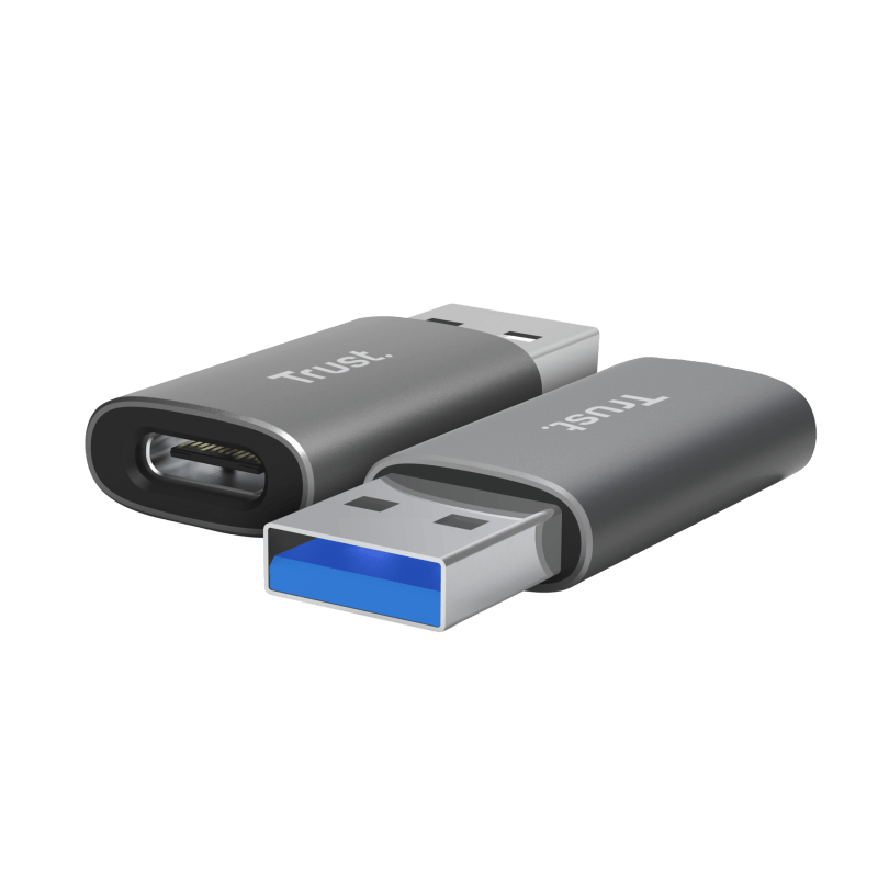 Adaptor Trust Calyx USB-A-USB-C, gri