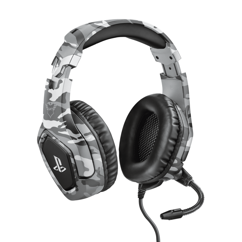 Casti Trust GXT 488 Forze cu fir, gri