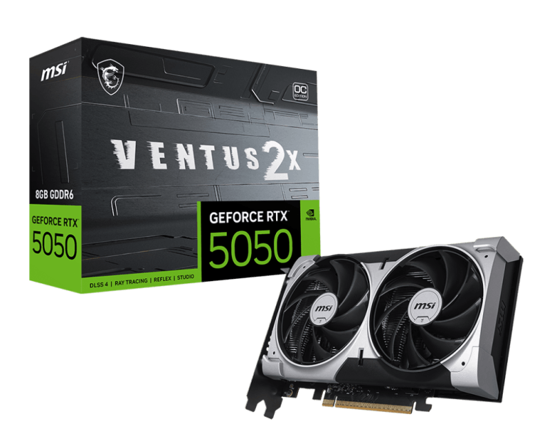 MSI GEFORCE RTX 5050 8G VENTUS 2X OC