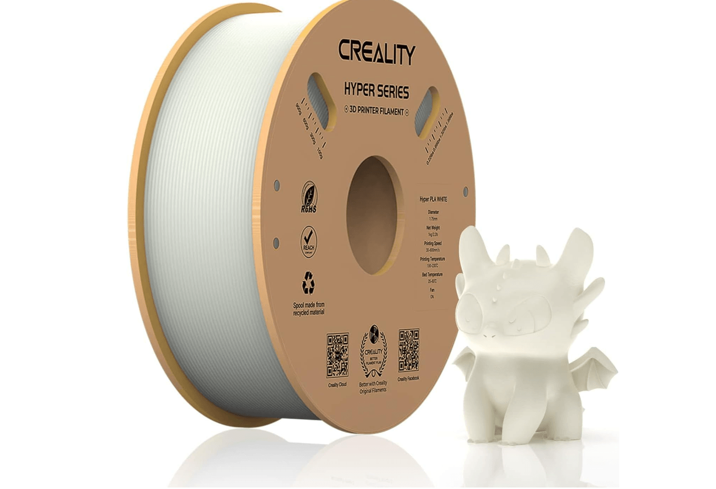 CREALITY 3D FILAMENT HYPER-PLA WHITE CREALITY 3D FILAMENT HYPER-PLA WHITE