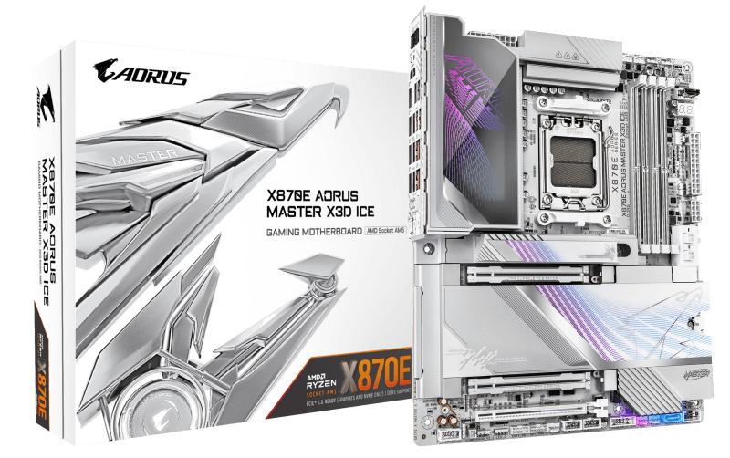 GIGABYTE X870E AORUS MASTER X3D ICE GIGABYTE X870E AORUS MASTER X3D ICE