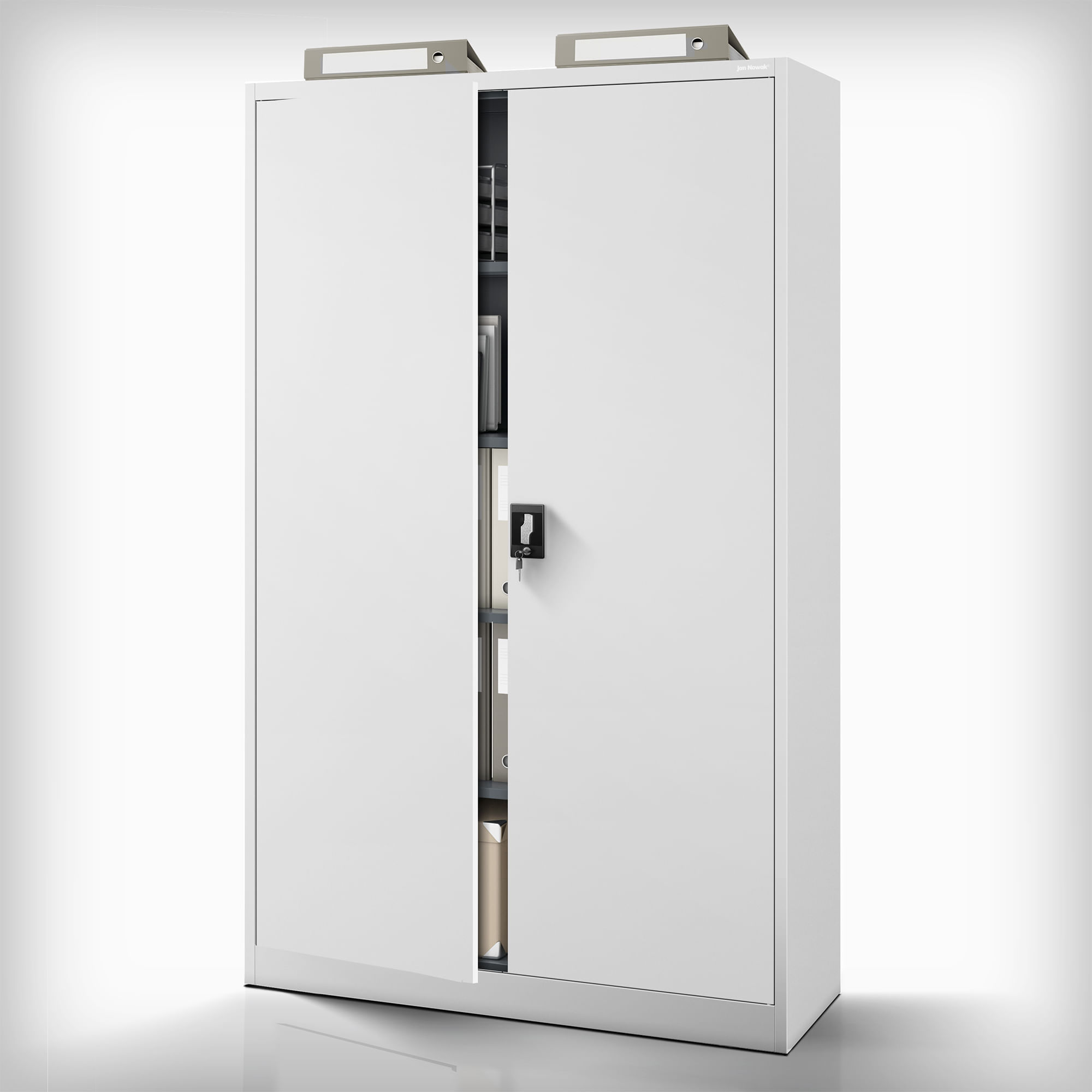 Dulap metalic cu incuietoare JAN II, 1150 x 1850 x 400 mm, gri Dulap metalic cu încuietoare JAN II, 1150 x 1850 x 400 mm, gri