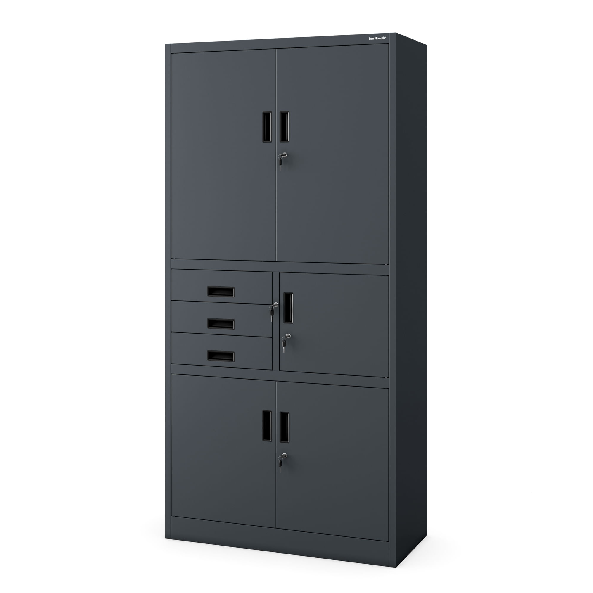 Dulap metalic cu seif FILIP II, 900 x 1850 x 400 mm, antracit Dulap metalic cu seif FILIP II, 900 x 1850 x 400 mm, antracit