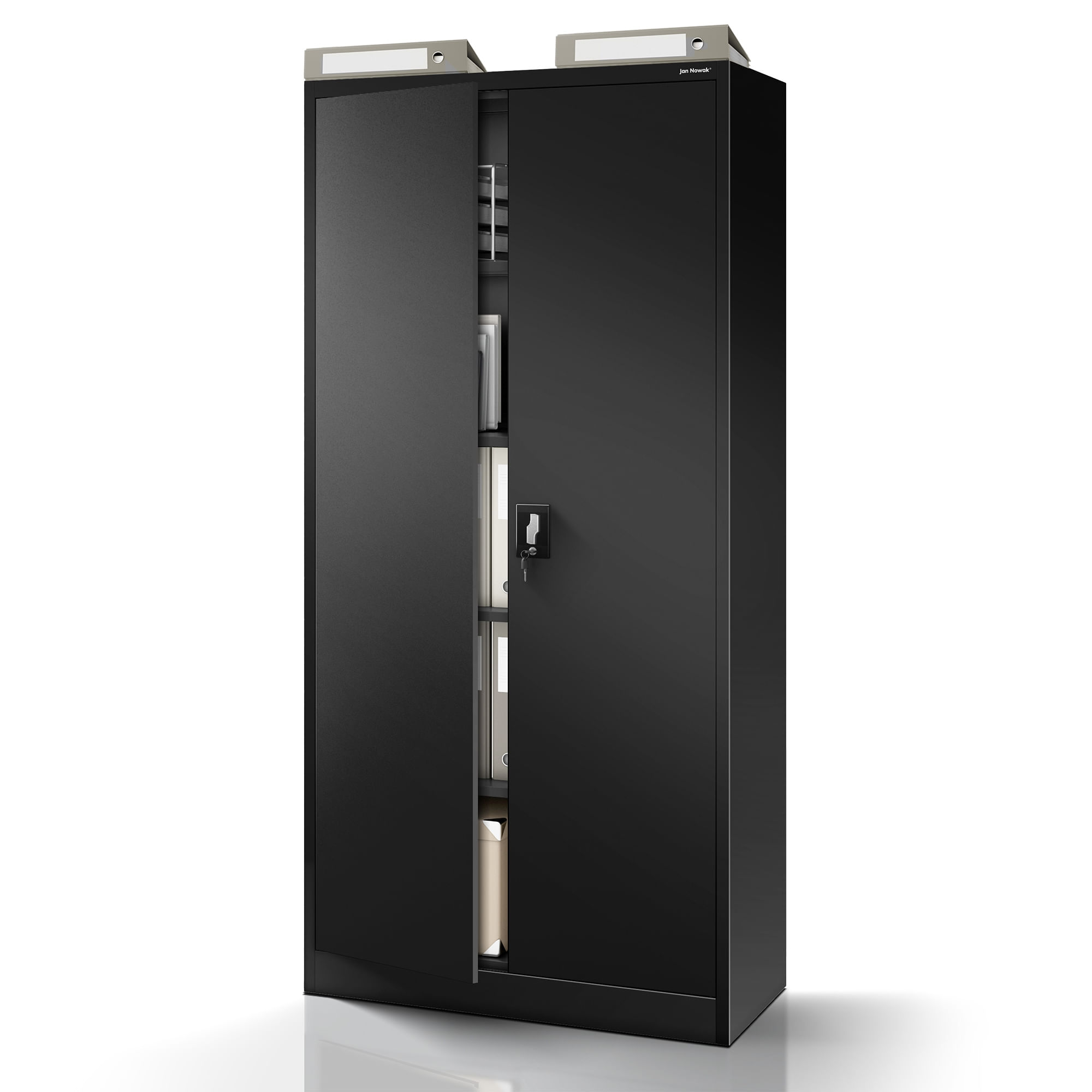 Dulap metalic cu incuietoare JAN, 900 x 1850 x 400 mm, negru Dulap metalic cu încuietoare JAN, 900 x 1850 x 400 mm, negru