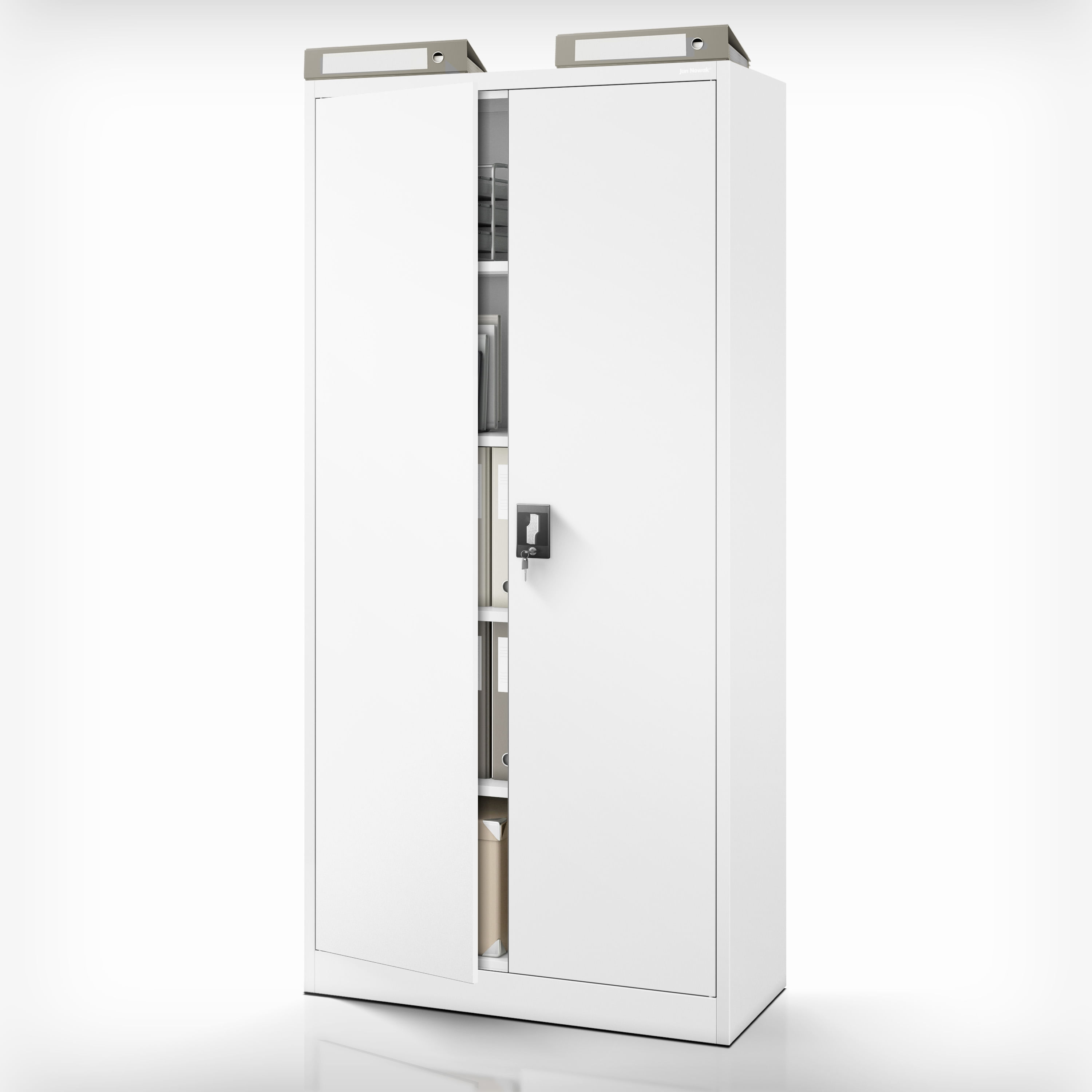 Dulap metalic cu incuietoare JAN, 900 x 1850 x 400 mm, gri Dulap metalic cu încuietoare JAN, 900 x 1850 x 400 mm, gri