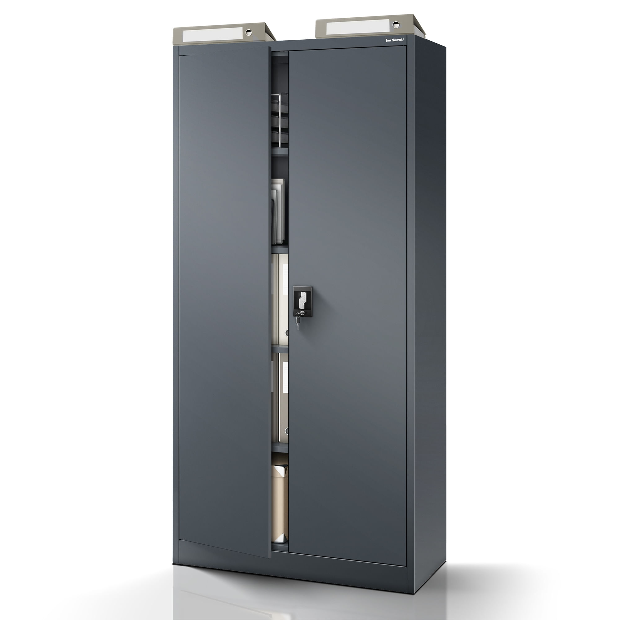 Dulap metalic cu incuietoare JAN H, 900 x 1950 x 400 mm, antracit Dulap metalic cu încuietoare JAN H, 900 x 1950 x 400 mm, antracit