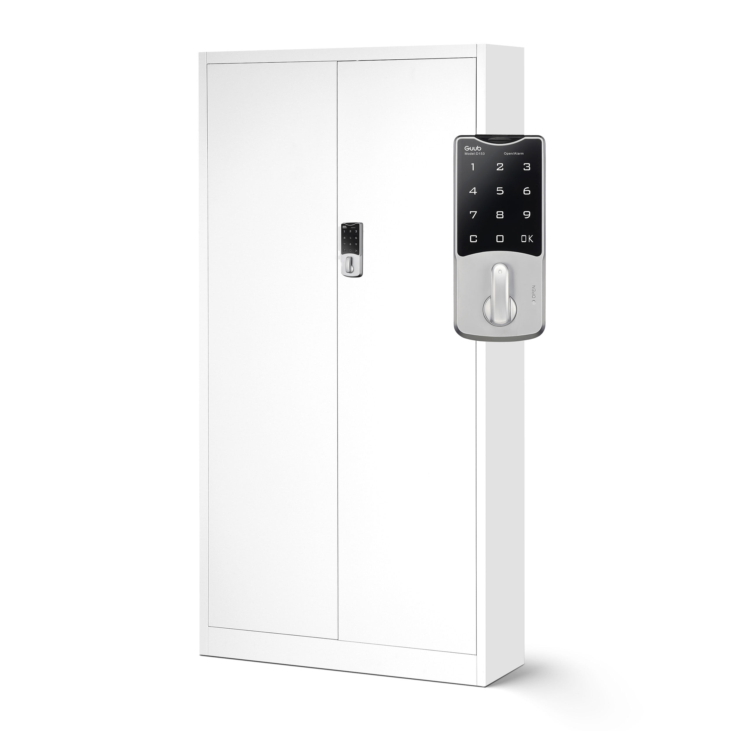 Dulap metalic pentru birou DANIEL, 900 x 1850 x 400 mm, alb Dulap metalic pentru birou DANIEL, 900 x 1850 x 400 mm, alb