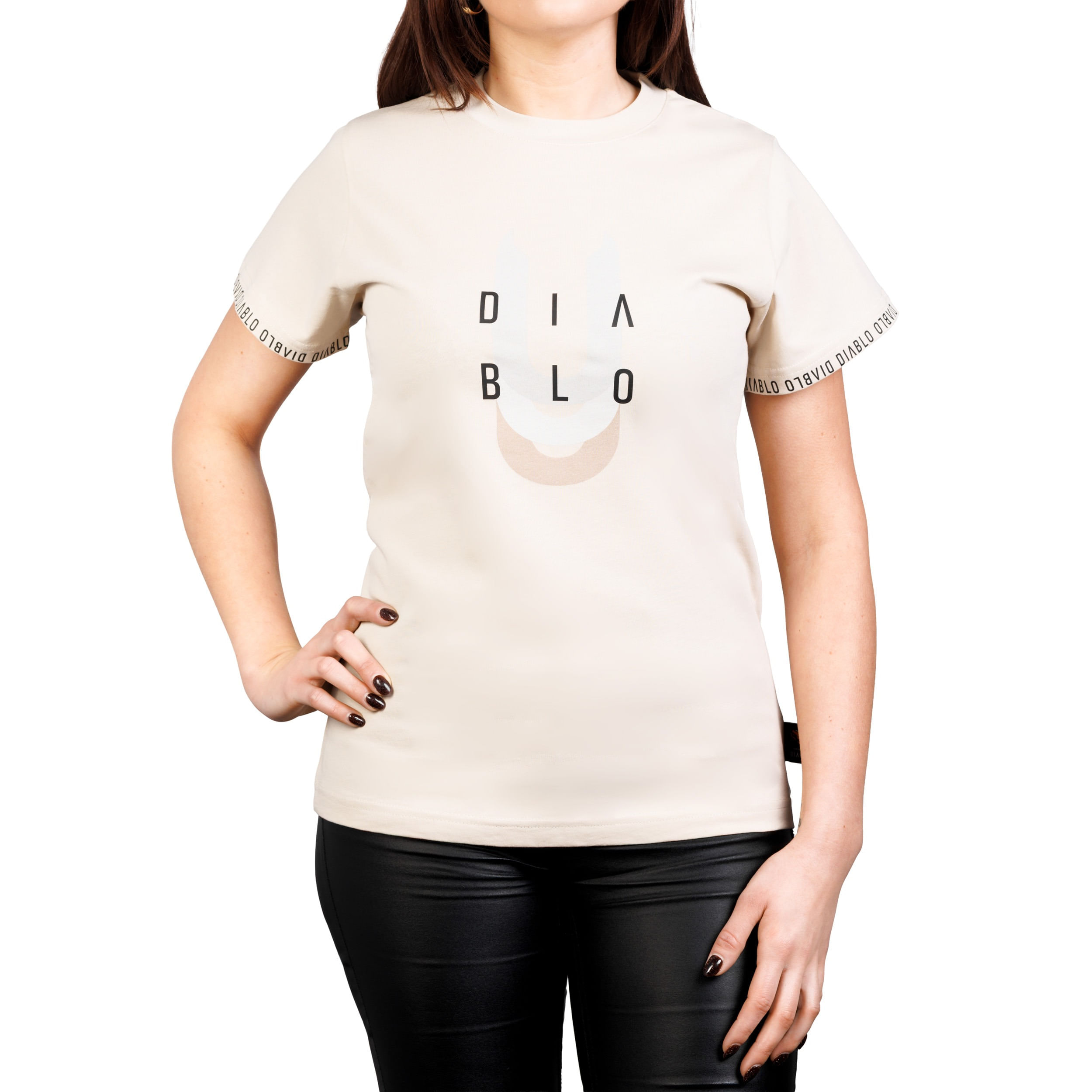 Diablo Chairs Tricou dama bej marimea S Tricou dam bej mrimea S