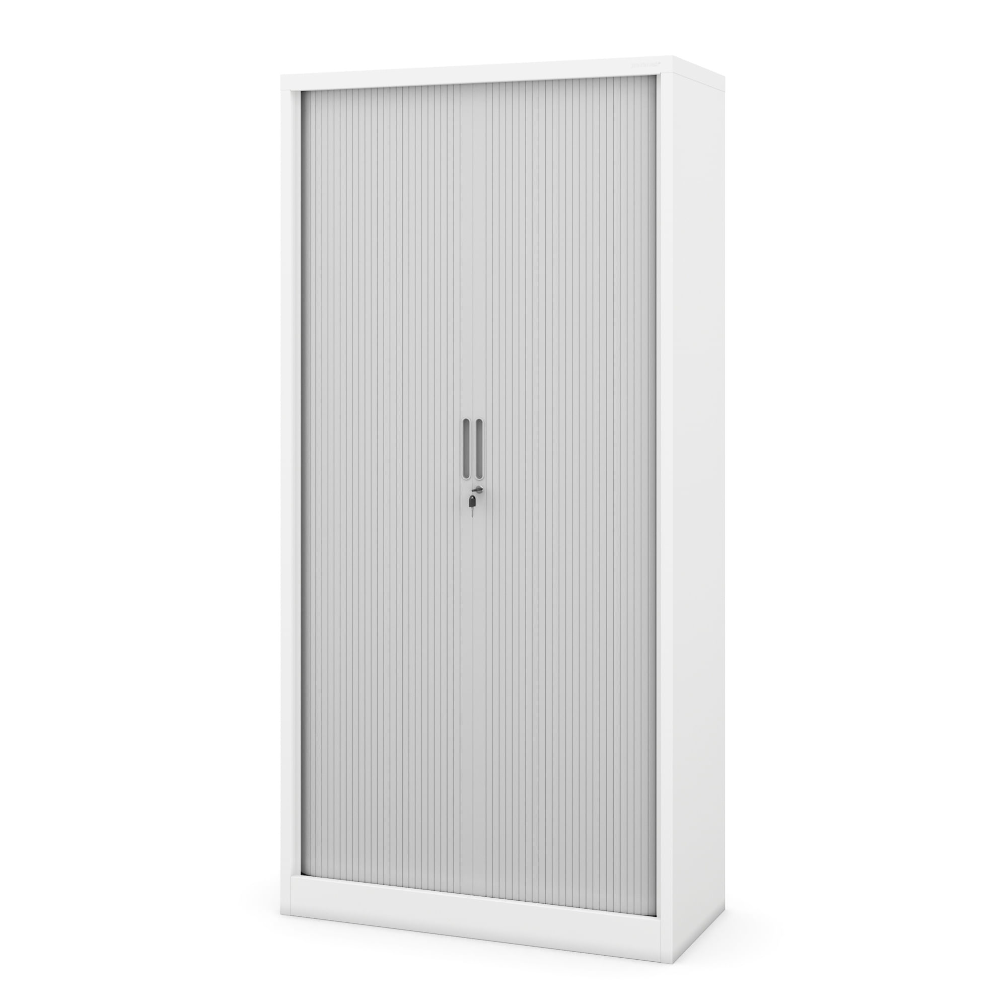 Dulap usi glisante metalic DAMIAN, 900 x 1850 x 450 mm, alb-gri Dulap uși glisante metalic DAMIAN, 900 x 1850 x 450 mm, alb-gri