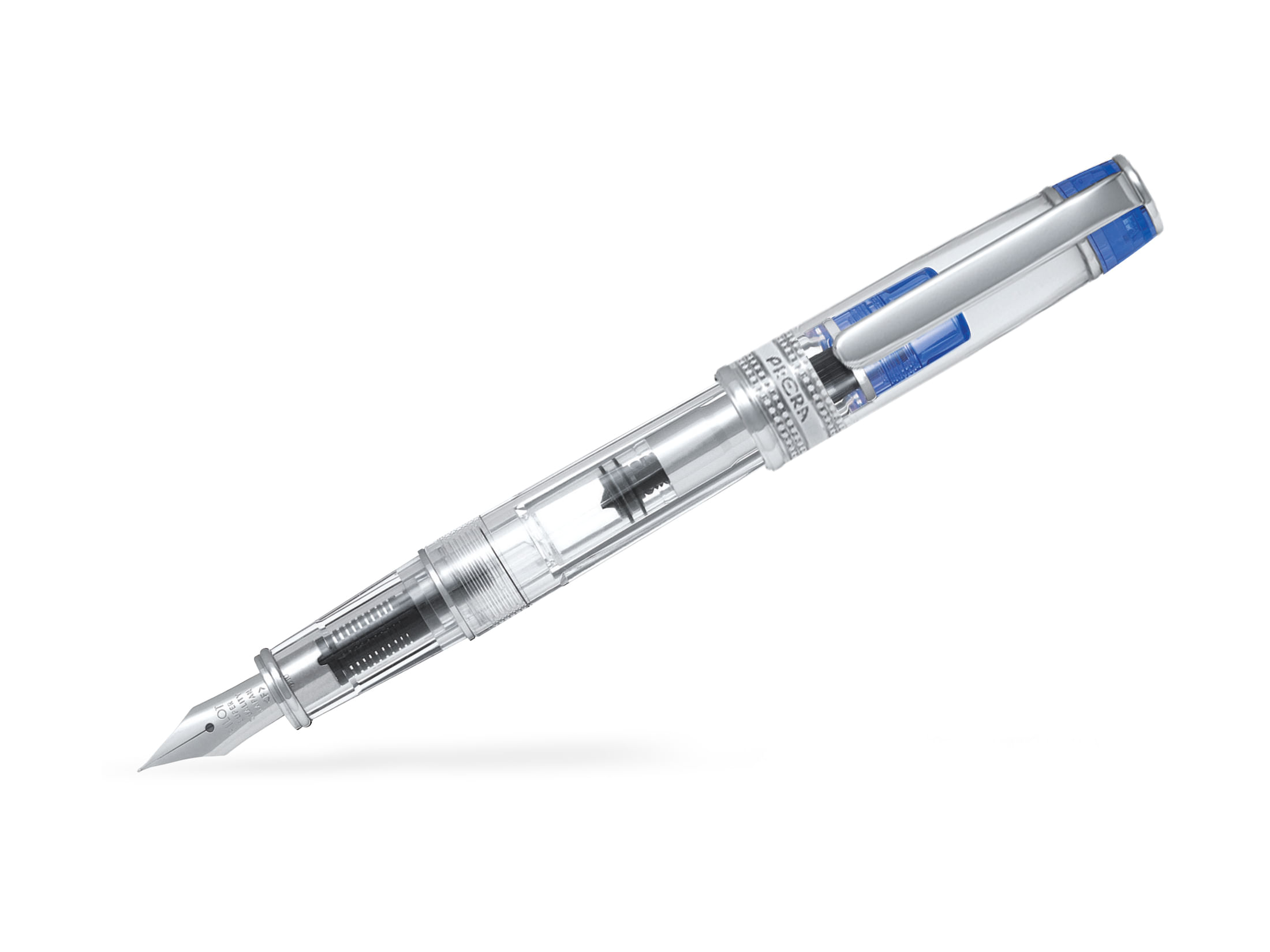 Stilou Pilot Prera corp transparent vârf M cu capac accesorii culori diverse Stilou Pilot Prera corp transparent vârf M cu capac accesorii culori diverse albastru