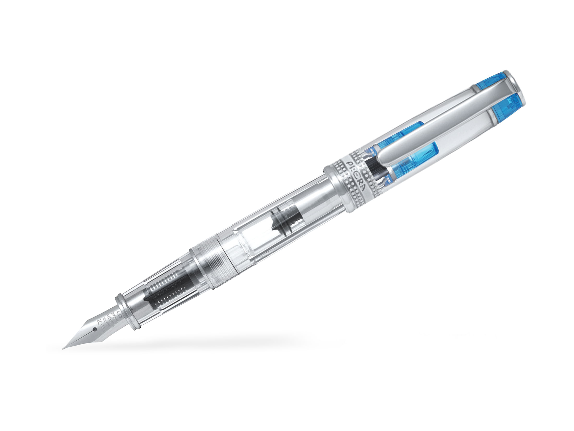 Stilou Pilot Prera corp transparent vârf M cu capac accesorii culori diverse Stilou Pilot Prera corp transparent vârf M cu capac accesorii culori diverse turcoaz