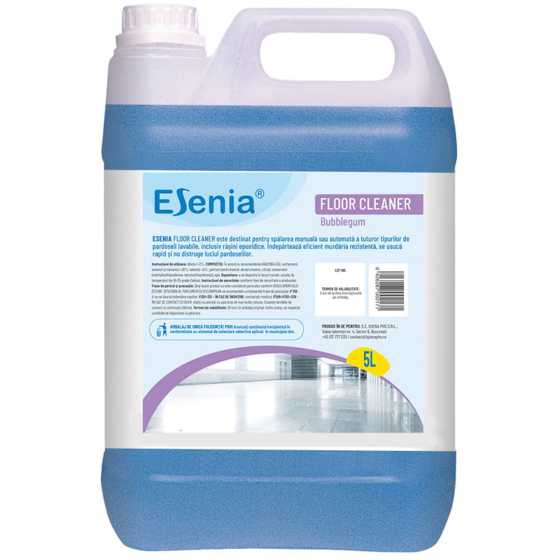 Detergent pardoseala Esenia Floor Cleaner - Bubble Gum 5L Detergent pardoseala Esenia Floor Cleaner - Bubble Gum 5L
