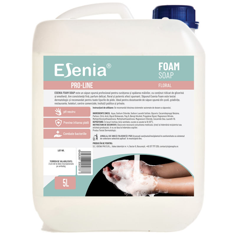 Sapun spuma Esenia 5 litri usor parfumat Sapun spuma Esenia 5 litri usor parfumat